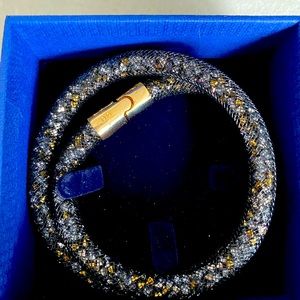 BlacK and Gold Swarovski Bracelet